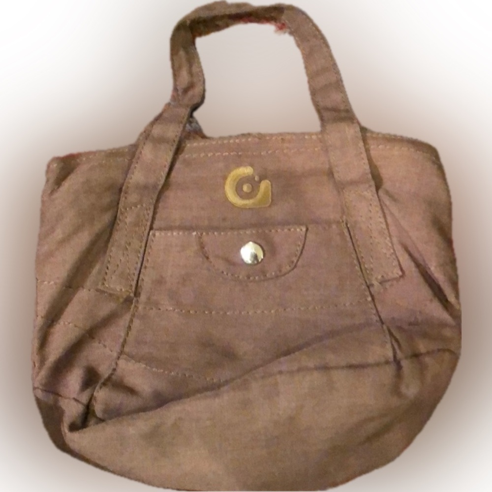 Vintage Burton Mini Handbag in Earthy Light Brown